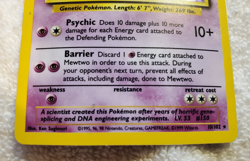 Mewtwo 10/102 Rare Holo Base Set English Pokemon TCG Vtg MP - Image 3