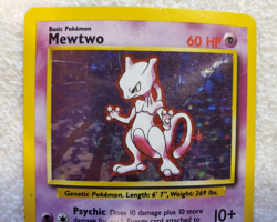Mewtwo 10/102 Rare Holo Base Set English Pokemon TCG Vtg MP - Image 4