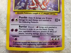 Mewtwo 10/102 Rare Holo Base Set English Pokemon TCG Vtg MP - Image 5