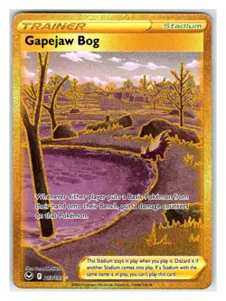 Pokemon TCG - Gapejaw Bog - SWSH12: Silver Tempest 213/195 Secret Rare - Image 1