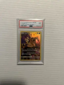 2019 POKEMON SUN & MOON COSMIC ECLIPSE SECRET #245 FULL ART/MIMIKYU PSA 9 - Image 1