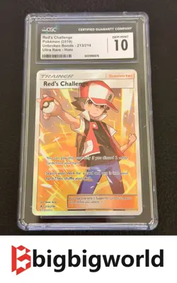 Pokemon TCG - Red's Challenge - 213/214 - Unbroken Bonds - Ultra Rare CGC10 - Image 1