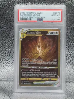 Arceus Vstar GG70 PSA 10 2023 Pokemon Crown Zenith - Image 1
