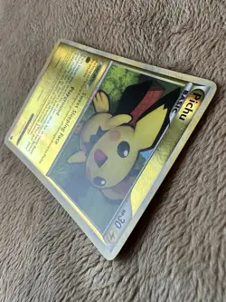 2010 Pokemon TCG HeartGold SoulSilver Pichu Reverse Holo 28/123 LP - Image 3