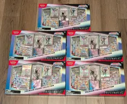 Lot Of 5! Pokemon Prismatic Evolutions Premium Figure Collection Boxes - Image 1
