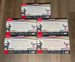 Lot Of 5! Pokemon Prismatic Evolutions Premium Figure Collection Boxes - Image 2