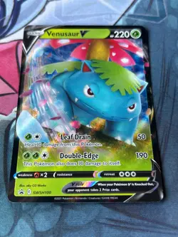 Pokemon Venusaur V SWSH100 - Sword & Shield - Promo Holo LP Pokemon Card - Image 1