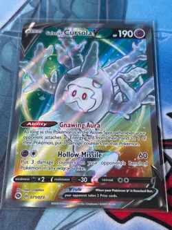 Galarian Cursola V 071/073 Champions Path Pokemon Card NM - Image 1