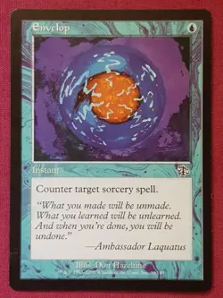 Magic The Gathering JUDGMENT ENVELOP blue card MTG - Image 1