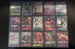 15x One Piece Japanese Alt Art/ Leaders Cards Bundle ALL MINTY - Image 1