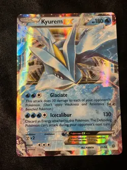 Pokemon TCG XY Ancient Origins Kyurem EX 25/98 Ultra Rare Holo Card - Image 1