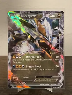 Pokemon Black Kyurem EX Boundaries Crossed Holo Rare Card 101/149 LP+-NM - Image 1