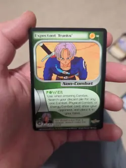 Dragon Ball Z Dbz TCG CCG Card Expectant Trunks 91 Non Foil Limited Staple Card - Image 1