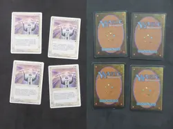 Chronicles Magic The Gathering MTG 1995 Playset 4x Divine Offering White LP - Image 1