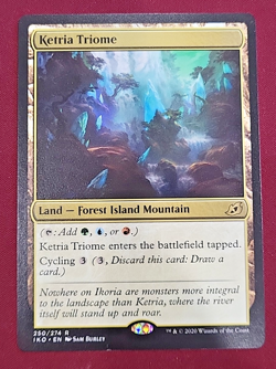 MTG Magic the Gathering Ketria Triome (250/274) Ikoria Lair of Behemoths Regular - Image 1