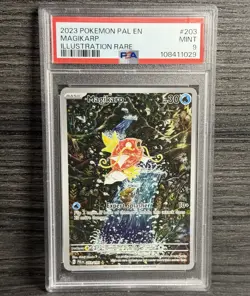 2023 POKEMON PAL EN PALDEA EVOLVED ILLUSTRATION RARE #203 MAGIKARP PSA 9 🔥 - Image 1