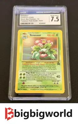 CGC 8.5 VENUSAUR 13 HOLO BLACK STAR PROMO POKEMON TCG - Image 1