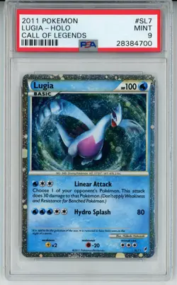 2011 POKEMON CALL OF LEGENDS LUGIA #SL7 ULTRA RARE PSA 9 MINT #28384700 - Image 1