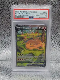 Charizard V SWSH260 PSA 10 2022 Pokemon Charizard UPC Promo - Image 1