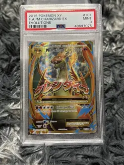 Pokemon TCG XY Evolutions 2016 Charizard EX #101/108 FA/M PSA Graded Mint 9 - Image 1