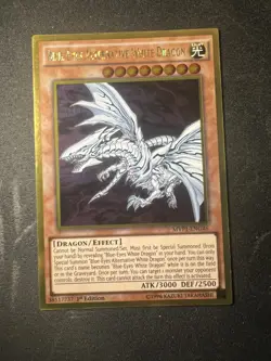 Yugioh Blue-Eyes Alternative White Dragon MVP1-ENG46 Gold Rare Unl NM - Image 1