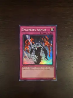 Yugioh Sakuretsu Armor SUPER RARE 1st Edition- Holo LCYW-EN288 - Image 1