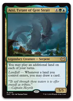 Aesi, Tyrant of Gyre Strait #210 (NM) Duskmourn DSC Magic MTG - Image 1