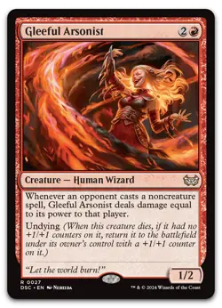 Gleeful Arsonist #27 (NM) Duskmourn DSC Magic MTG - Image 1