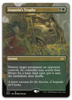 Assassin's Trophy (Borderless) #372 (NM) Double Masters 2022 2X2 Magic MTG - Image 1