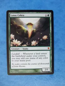 MTG Magic the Gathering LOTUS COBRA ZENDIKAR NM (b) ACTUAL PICTURES - Image 1