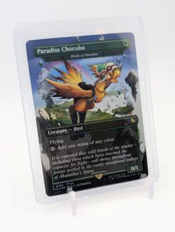 MTG - Paradise Chocobo - Birds of Paradise - Borderless Foil #483 Commander: FIC - Image 1