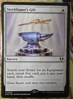 Steelshaper's Gift Commander Masters Regular MTG #59 NM++ - Image 1