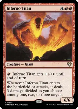 NM Inferno Titan, MTG, Commander Masters, Magic the Gathering, 235 - Image 1