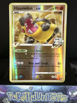 Pokemon Card Hippowdon 42/111 Platinum Series Rising Rivals Reverse Holo L/P - Image 1