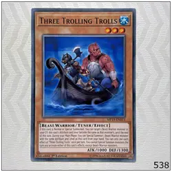 Three Trolling Trolls - MP19-EN015 - Common 1st Edition Yugioh - Image 1
