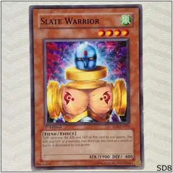 Slate Warrior - SD8-EN005 - Common 1st Edition Yugioh - Image 1