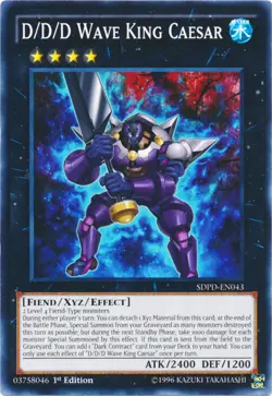 Yugioh! MP D/D/D Wave King Caesar - SDPD-EN043 - Common - 1st Edition Moderately - Image 1