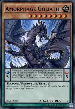Amorphage Goliath - Super Rare SHVI-EN031 - NM - YuGiOh - Image 1