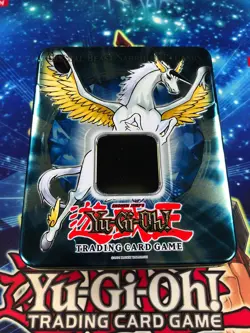 YUGIOH 2007 CRYSTAL BEAST SAPPHIRE PEGASUS COLLECTABLE TIN! (EMPTY) - Image 1