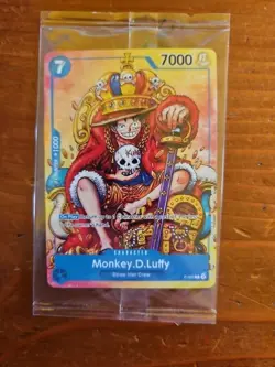 LOWEST SEALED Monkey.D.Luffy Promo 2024 P-043 One Piece Promotion Cards 2nd Ann - Image 1
