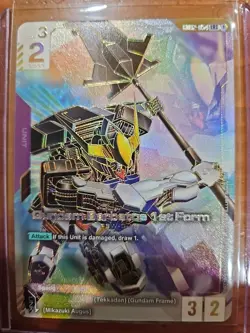 Gundam Card Game - Gundam Barbatos 1st Form LR++ Alt Art - Near Mint - Image 1