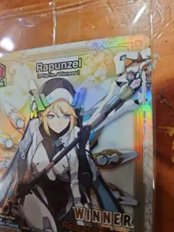 Union Arena Rapunzel Release Winner Card Nikke Goddess Of Victory SEALED - Image 3