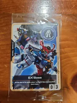 EX Base EXBP-003 Gundam World Tour 2025 Exclusive Promo TCG Card Game English - Image 1
