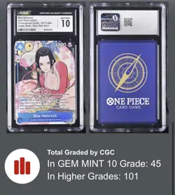 Boa Hancock ST17-004 One Piece Promotion Cards SUPER RARE VOL. 1 CGC GEM MINT 10 - Image 3