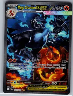 Mega Charizard X ex 125/094 ME02: Phantasmal Flames - Pokemon Card - NM - Image 1