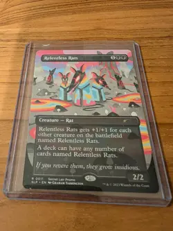 Relentless Rats Card #0011 2023 MTG - Secret Lair Showdown (SLP) Regular Rare NM - Image 1