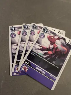 4X Guilmon - Uncommon - BT5-071 U - Digimon TCG Card Playset Purple - Image 1