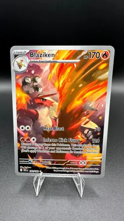 Pokemon Blaziken 192/182 Destined Rivals Illustration Rare IR Holo TCG Card - Image 1