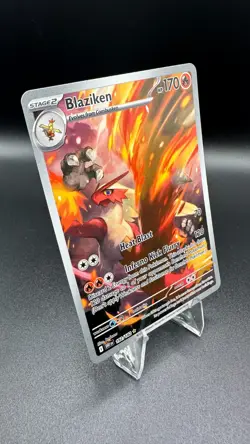 Pokemon Blaziken 192/182 Destined Rivals Illustration Rare IR Holo TCG Card - Image 2