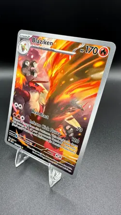 Pokemon Blaziken 192/182 Destined Rivals Illustration Rare IR Holo TCG Card - Image 3